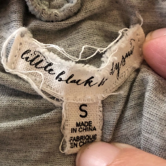 Little Black Bodysuit Gray Ruffle Bodysuit - Picture 7 of 8